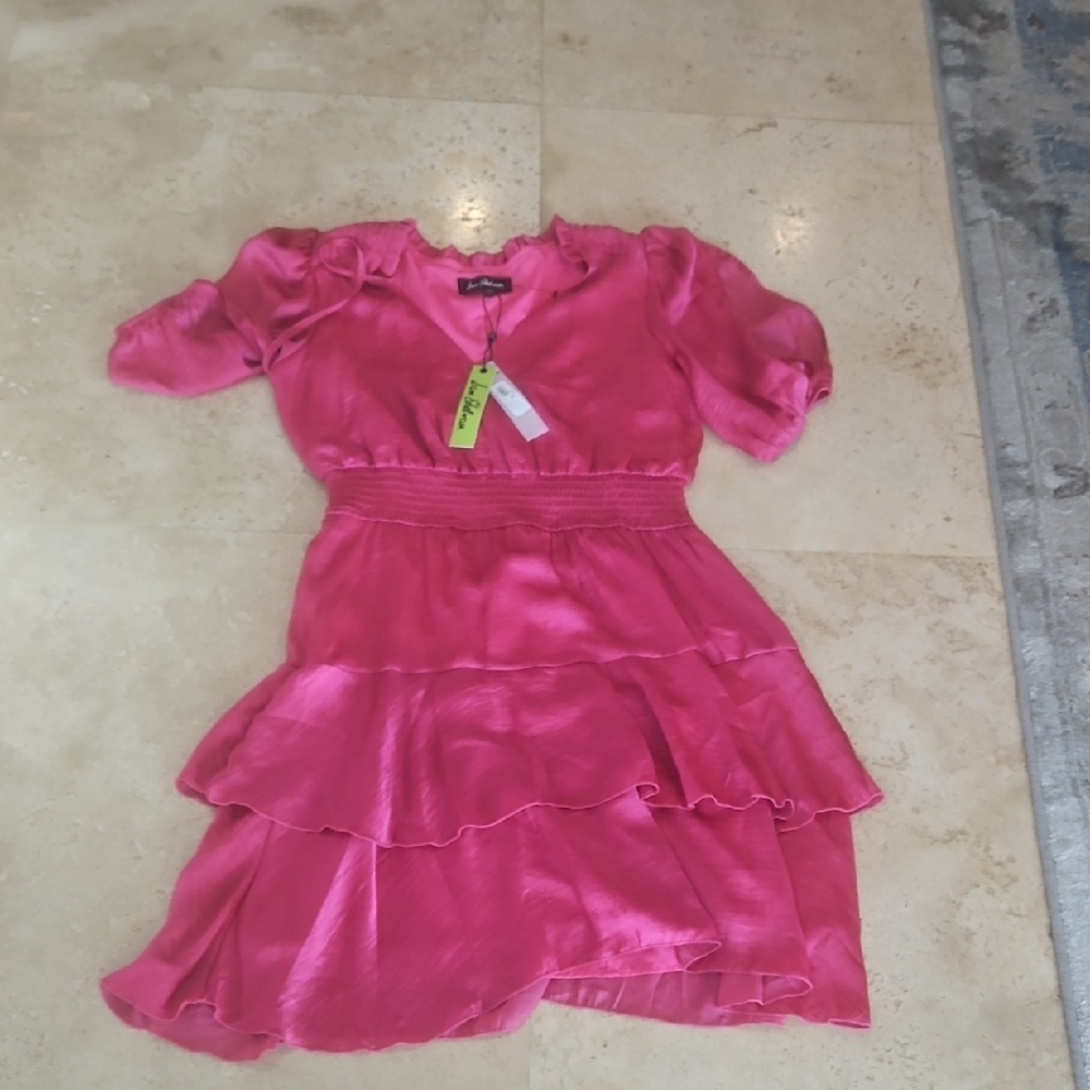 Sam Edelman Fuchsia Ruffled Dress